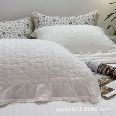 直条染色砂洗60支全棉巴厘纱高织密床单床盖夏被空调被三，四件套