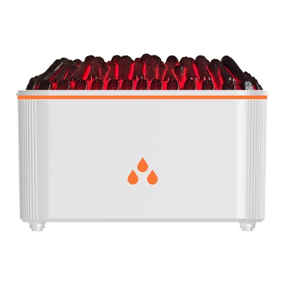 新款七彩盐灯香薰机喜马拉雅水晶岩石氛围灯火焰精油扩香味加湿器