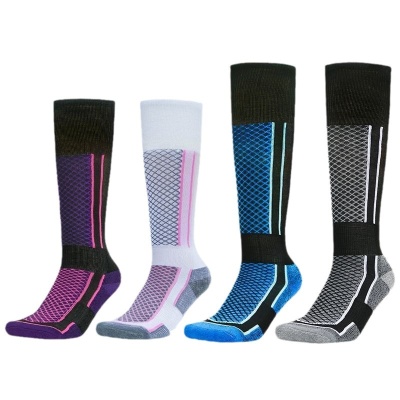 专业冬季加厚保暖滑雪袜男女毛巾袜高筒登山雪地袜运动袜长筒棉袜