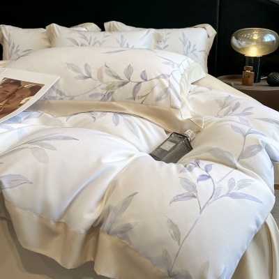 莱赛尔天丝床上四件套夏季凉感冰丝夏凉被床单被套空调薄被子床笠