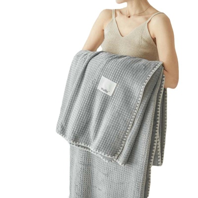 华夫格毛毯加厚夏天空调毯子午睡办公室床上用沙发盖毯午休薄被子