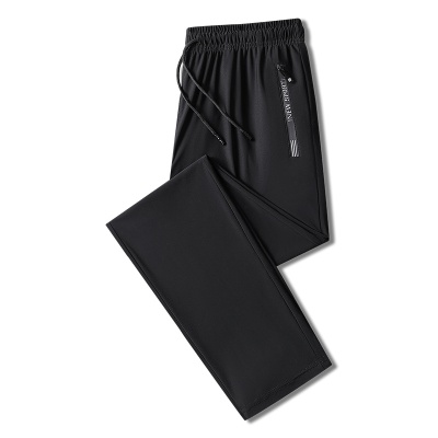 冰丝休闲裤男夏季男裤薄款潮牌宽松休闲速干裤高弹运动裤男款长裤