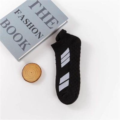 运动袜子男短袜春秋户外跑步篮球袜防臭吸汗短筒船袜毛巾底袜