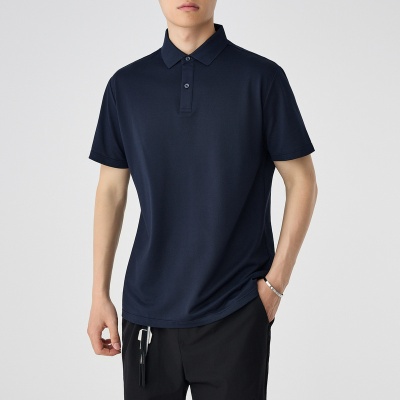 墨麦客男装醋酸凉感珠地polo衫男2025夏季新款速干透气短袖71950.
