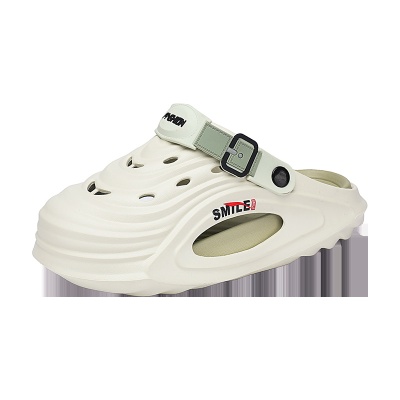 森马洞洞鞋男士夏季外穿运动耐磨包头凉鞋防滑厚底踩屎感沙滩凉拖