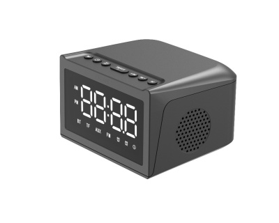 爆款大屏无线充音箱时钟闹钟蓝牙音响酒店桌面多功能无线音箱15瓦