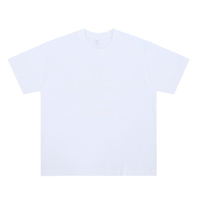 澜海男装285G字母烫钻工艺2025春夏新品潮牌休闲百搭宽松短袖T恤