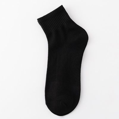 黑白灰中筒袜子男士纯色地摊袜批发浴室蹦床一次性袜子户外地板袜