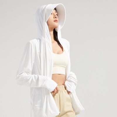 原纱冰丝防晒衣女upf50+可拆卸帽檐凉感防紫外线户外骑行防晒服男