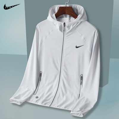 一件代发 品牌衣男士夏季2025新款冰丝透气白色户外运动钓鱼服外