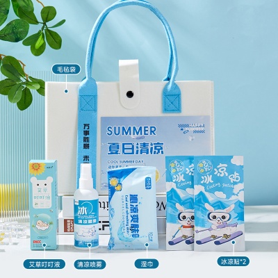 防暑降温礼品清凉夏日伴手礼套装夏季礼公司送员工福利实用大礼包