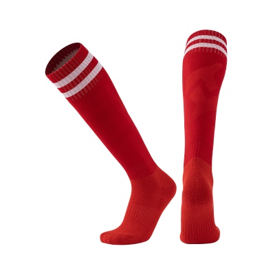 足球袜男女中筒儿童两道杠专业防滑运动袜加厚过膝球袜训练户外袜