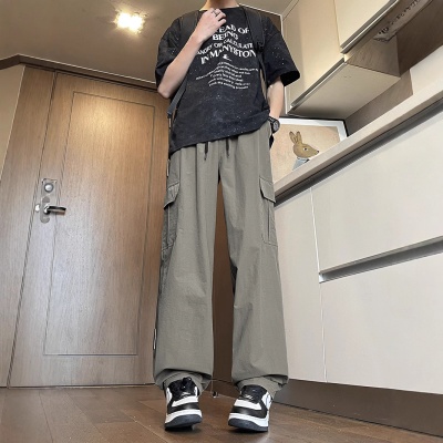 高个子加长版男士工装裤夏季薄款速干透气高腰弹力直筒休闲裤2518