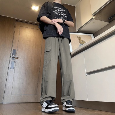 高个子加长版男士工装裤夏季薄款速干透气高腰弹力直筒休闲裤2518