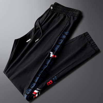 时尚帅气青年男装2025新款夏季薄款男士休闲裤百搭修身速干男裤潮