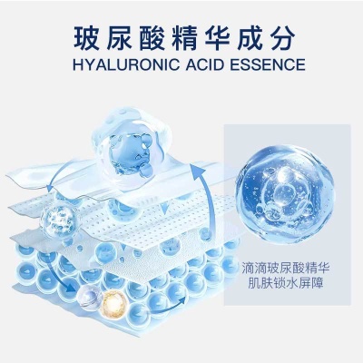 琴雨诗面部护理套装玻色因面霜定制玻尿酸精华乳护肤四件套贴牌厂