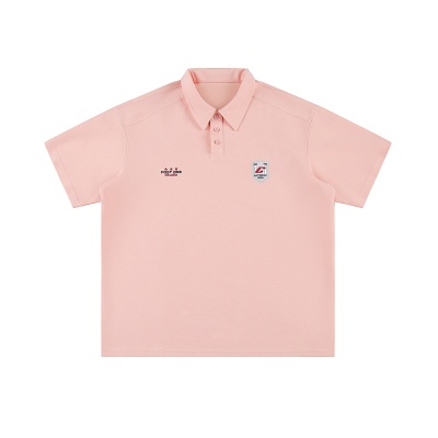 CATTEE男装 美式复古纯色套头POLO衫男 重磅220g潮流宽松短袖T恤