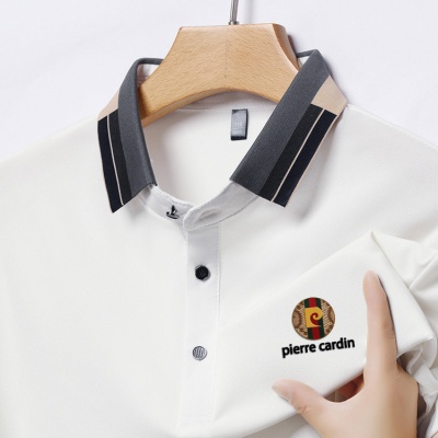 短袖T恤透气polo衫男2025夏季新款商务休闲纯色百搭简约男士t恤