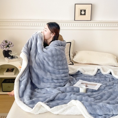 a类毛毯母婴级春秋牛奶绒毯子法莱绒毯午睡盖毯空调礼品毯a沙发毯