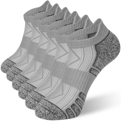 外贸运动短筒袜户外跑步篮球徒步加厚底部缓冲支撑男生吸汗棉袜子