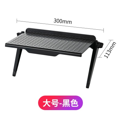 机顶盒置物架显示路由器电视机上面放支架收纳托架顶部免打孔支架