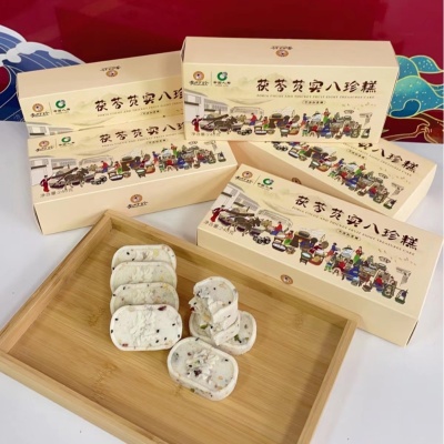 李时珍茯苓芡实八珍糕坚果无蔗糖薏米糕点心上医时珍原味正品批发