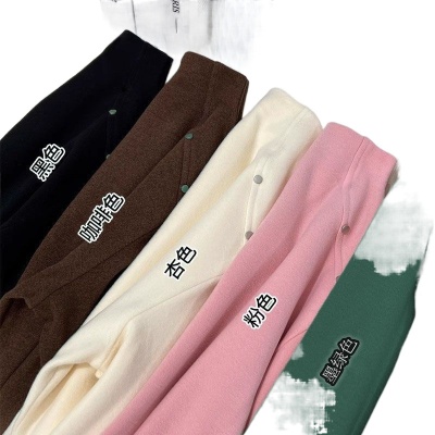 双面德绒半高领打底衫女秋冬季设计感小众修身打底衫洋气内搭上衣