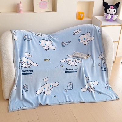 三丽鸥毛毯午睡毯办公室空调毯被子儿童幼儿园盖毯子外贸批发代发