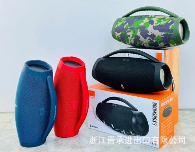 跨境双麦k歌蓝牙音箱户外手提便携式无线麦克风低音炮锂电池音响