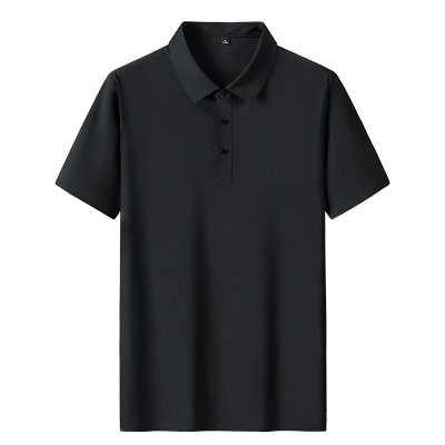 现货冰丝男士POLO衫男夏季薄款高级感商务休闲弹力翻领衬衫t恤