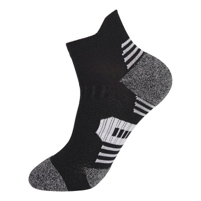 跨境袜子男士运动袜 低帮毛巾底吸汗防臭袜 户外骑行马拉松跑步袜