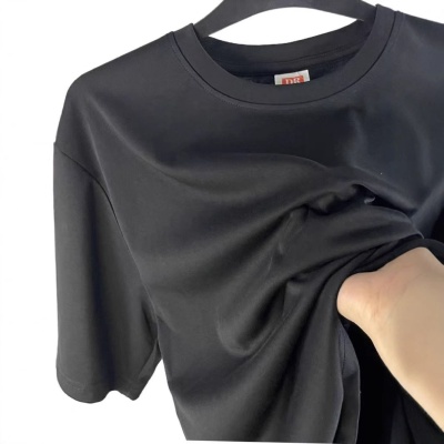 T恤高品质夏款男装工厂现货男女简约短袖百搭t恤棉圆领上衣新疆棉