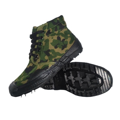 防刺穿高帮解放鞋男高邦胶鞋防滑耐磨建筑工地工作登山电焊防护鞋