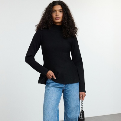 2025新品欧美女装外贸裙摆外套时尚百搭跨境秋冬爆款亚马逊毛衣女