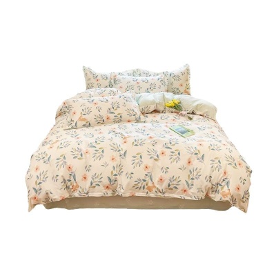 A纯棉四件套类南通家纺全棉三件套高级感床单被罩单品被套母婴级4