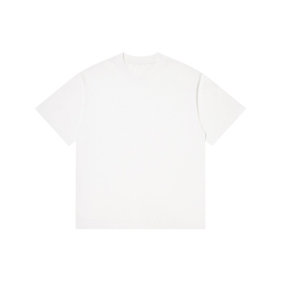 跨境230g冰感棉防晒UPF50+短袖t恤宽松夏季透气男装半袖T