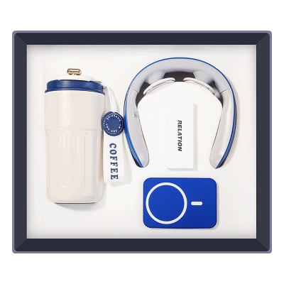 商务礼品套装实用咖啡杯颈椎仪高档伴手礼品送员工定制logo端午节