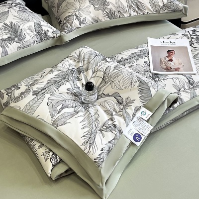 夏季A类轻奢空调被四件套可机洗夏天水洗棉薄款单双人凉感薄被子