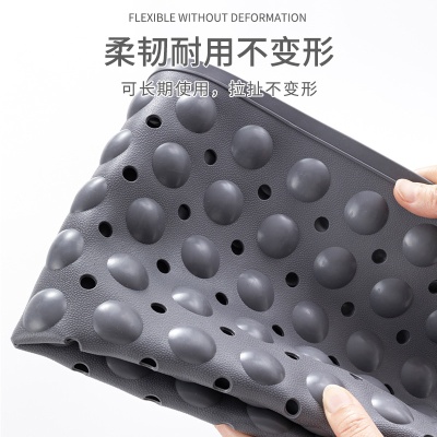 浴室地垫防滑地垫家用卫生间按摩硅胶防滑垫洗澡淋浴房吸盘脚垫