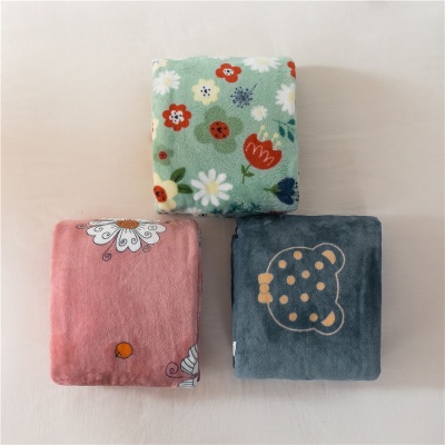 毛毯礼品法兰绒珊瑚绒纯色毯子婚庆外贸单双人空调绒毯批发空调毯