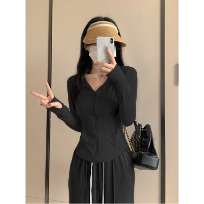 【自设工厂现货现发 】冰丝防晒衣冰感夏季上衣修身薄款外套开衫