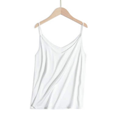 真丝吊带女V领春夏装季内搭上衣辣妹打底衫设计感醋酸外穿小背心