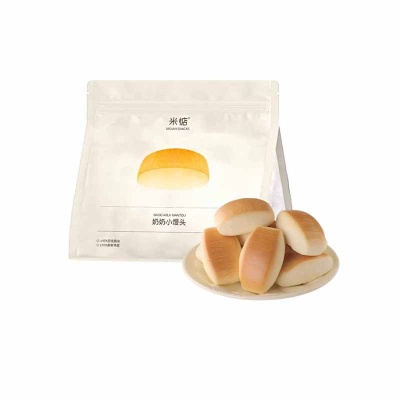 米惦奶香小馒头奶香松软即食早餐速食面包甜点休闲小零食整箱350g