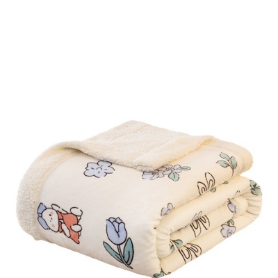 牛奶绒保暖毛毯子 双层加厚法兰绒毯子 办公室午睡家用沙发毯