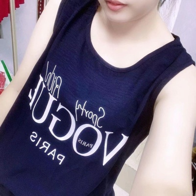 跨境女背心新款无袖背心女外穿性感宽松韩版休闲大码百搭印花字母