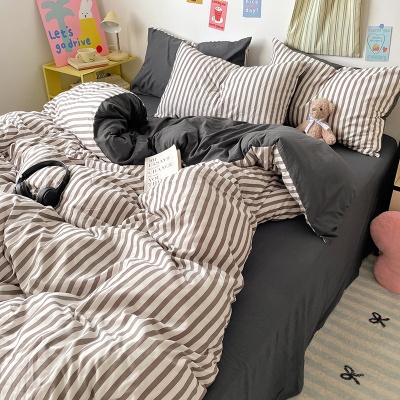 秋冬床上四件套2025新款被套床单宿舍单人三件套被罩亲肤云朵棉