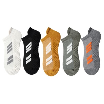 运动袜子男短袜春秋户外跑步篮球袜防臭吸汗短筒船袜毛巾底袜