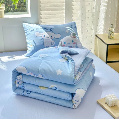 可爱玉桂狗夏被四件套夏季A类水洗棉空调被子三丽鸥夏凉被可机洗