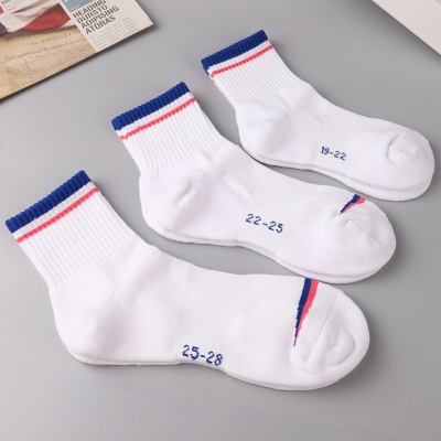 加厚毛巾底羽毛球棉袜子男女亲子中大童运动户外跑步网球中筒吸汗