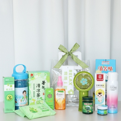 防暑降温礼品夏日清凉礼包风扇礼盒高温慰问员工团建实用礼品套装